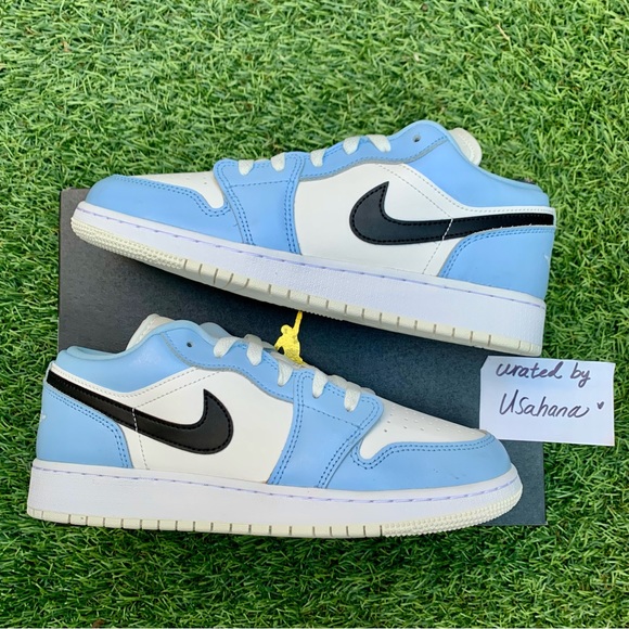 Nike Air Jordan 1 Low GS ice blue shoes - Picture 2 of 6